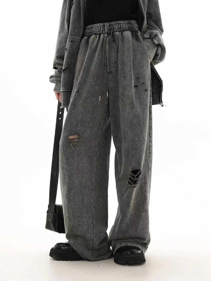 【特別価格/Bottms】washed Damege Pants mry001595