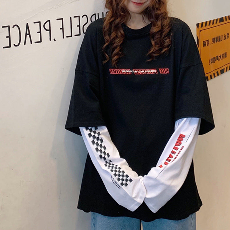 ルーズ　レイヤードTシャツ　mry000140