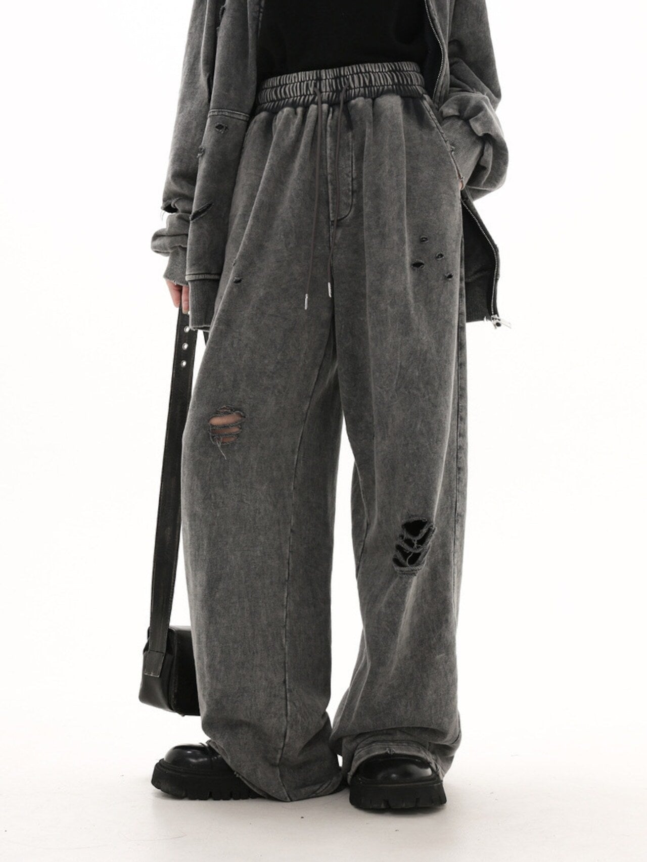 【特別価格/Bottms】washed Damege Pants mry001595