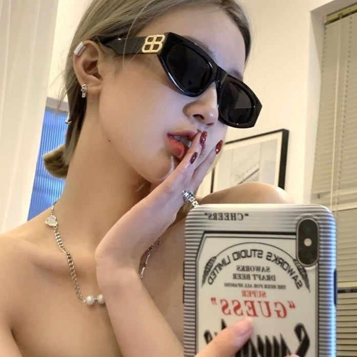 【送料無料】４カラー展開 203SS サイド BBデザイン ゴールド ファッション レトロ サングラス 韓国ストリート韓国カジュアル　mry000744