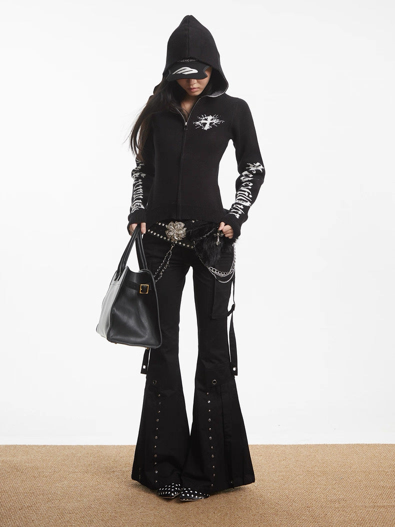 【評価★4.8以上／Top】Gothic Knit Zip Jacket mry001930