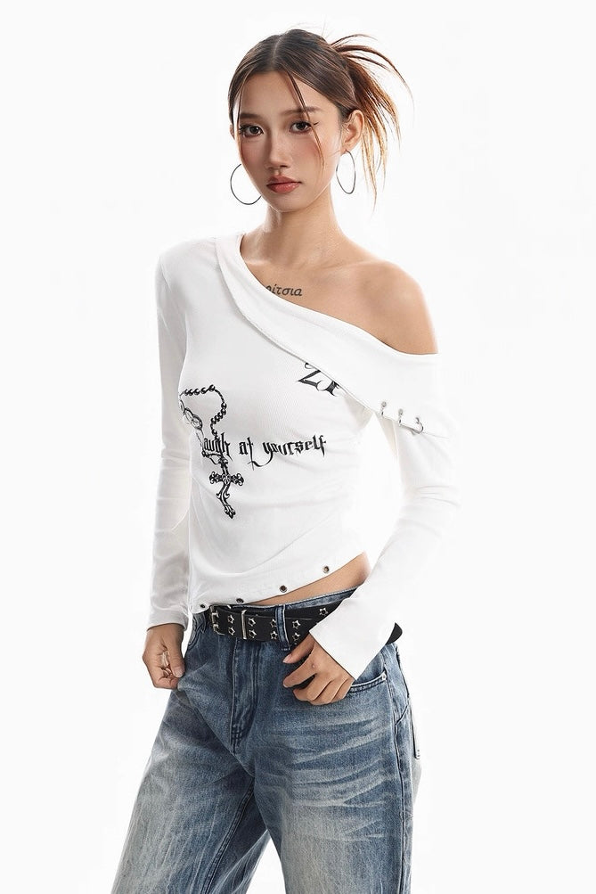 【トップス／2color】オフショルダークロストップス mry002327