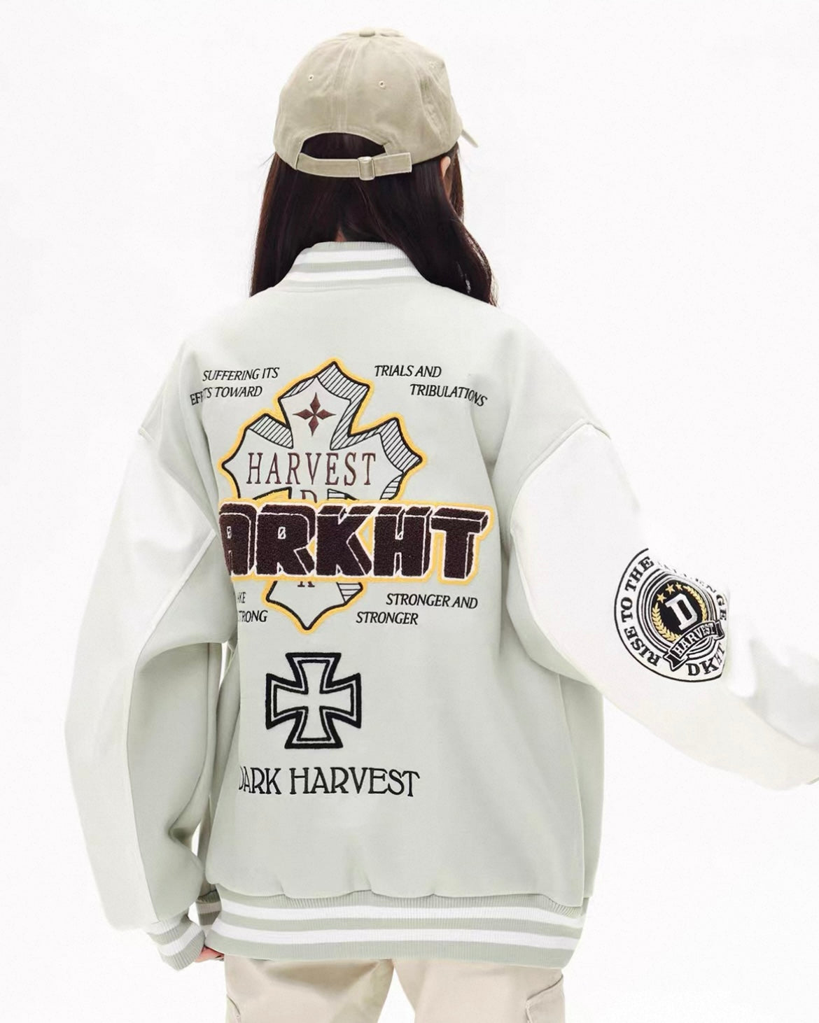 【評価★4.8以上／Top】Dark Harvest Varsity Jacket mry001931
