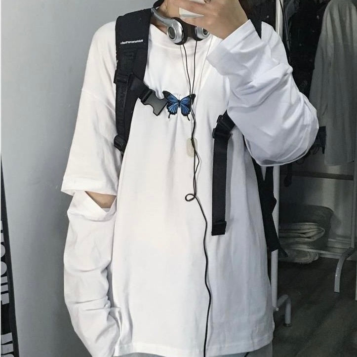 バタフライTシャツ　スリーブ着脱可能　mry000322