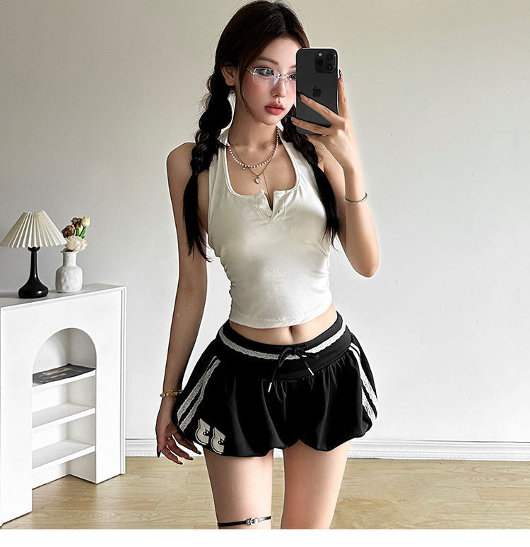 Bubble Lace Track Shorts mry001724