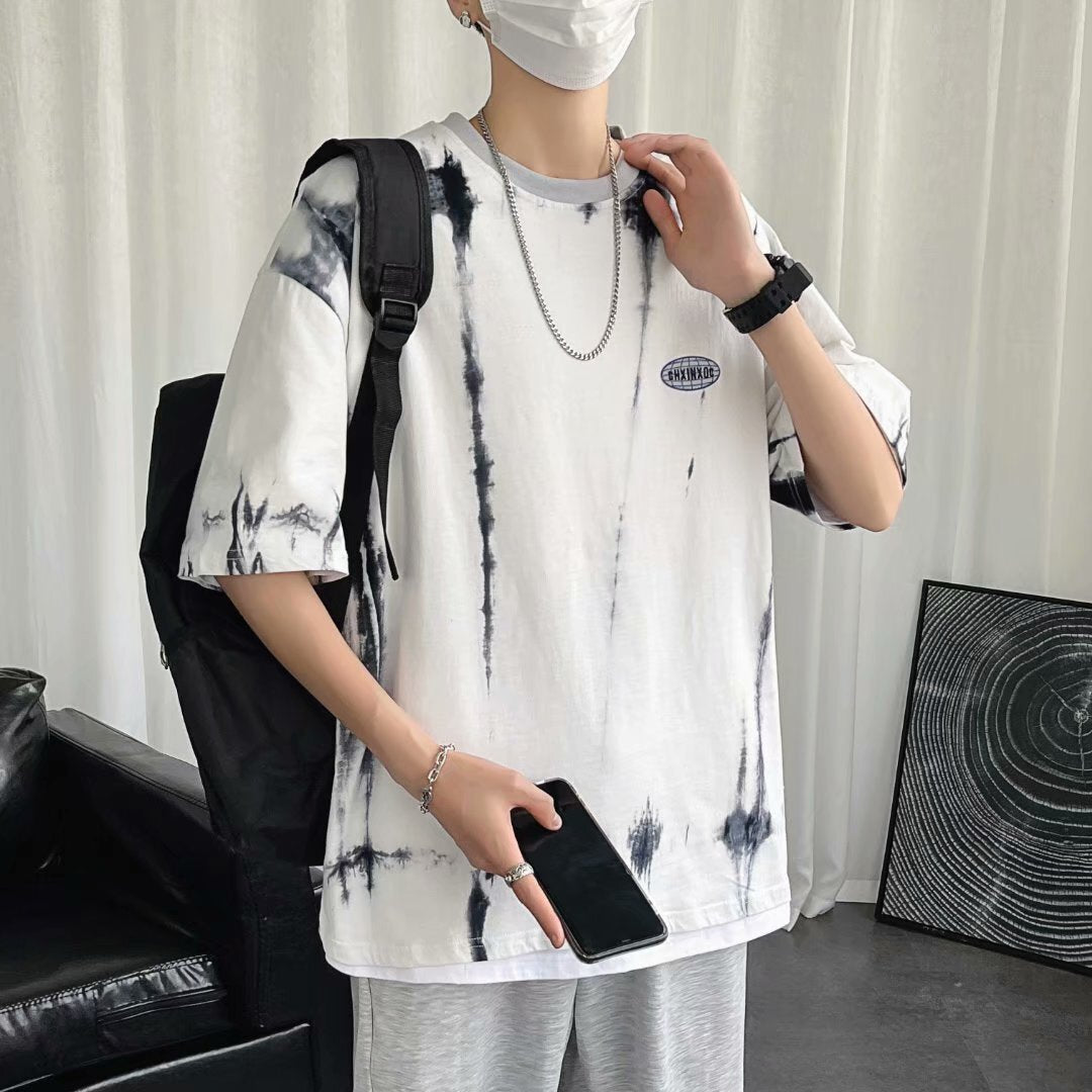 【送料無料】 2023SS ハンサム ボトリングシャツ デザイン  半袖 Tシャツ 韓国ストリート 韓国カジュアル  mry000883