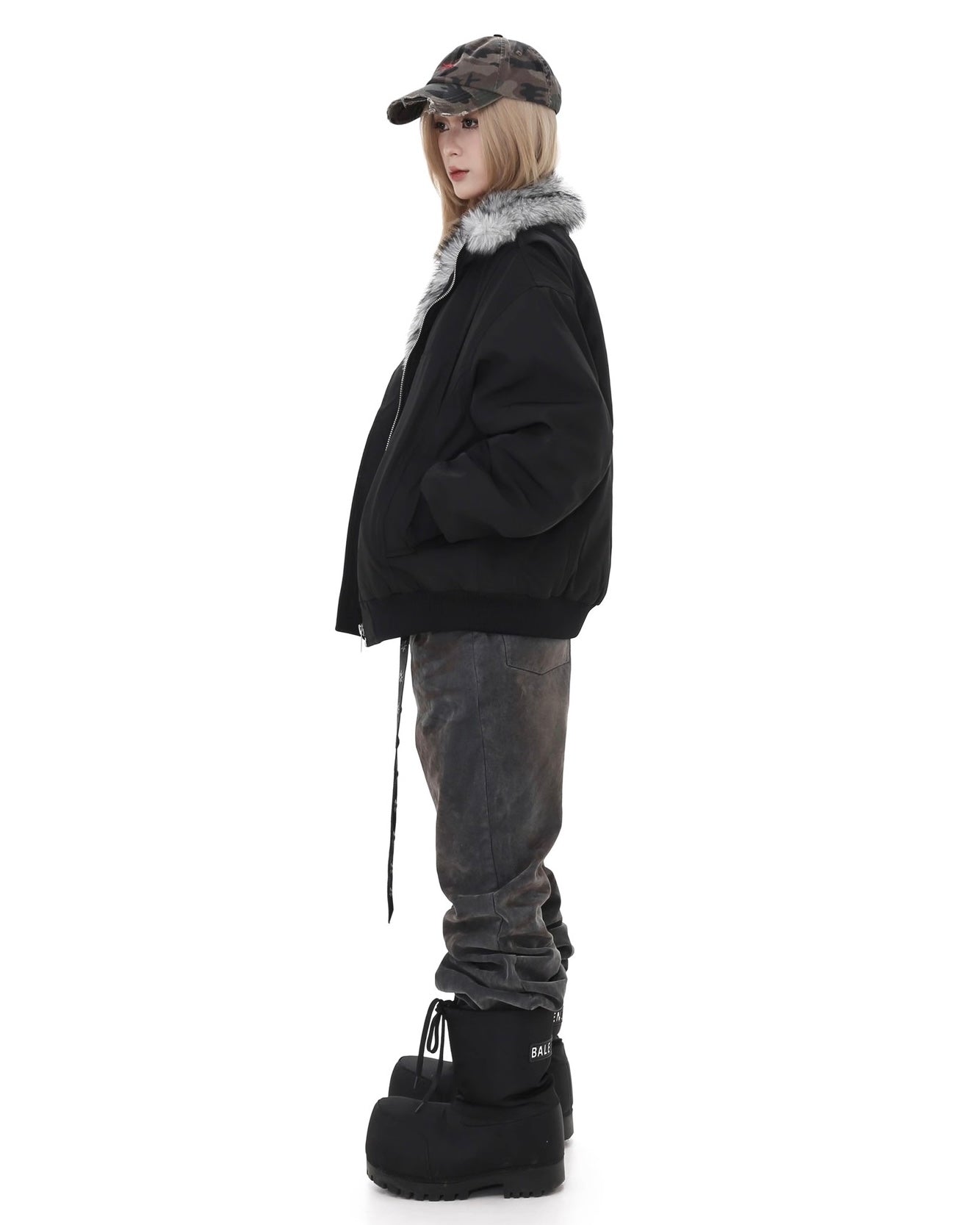 【高品質】Unisex Faux Fur Jacket mry001985