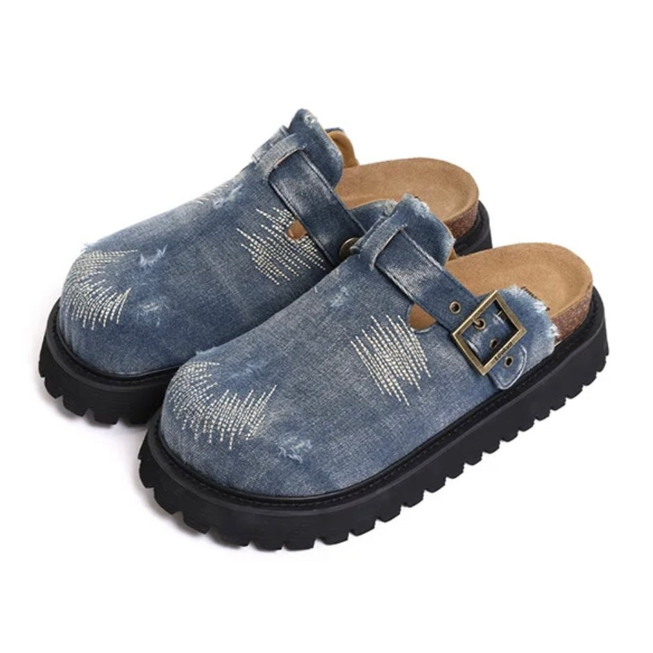 【再入荷】ヴィンテージデニムサボサンダル mry002416