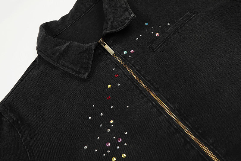 Studded Zip Work Jacket mry002211