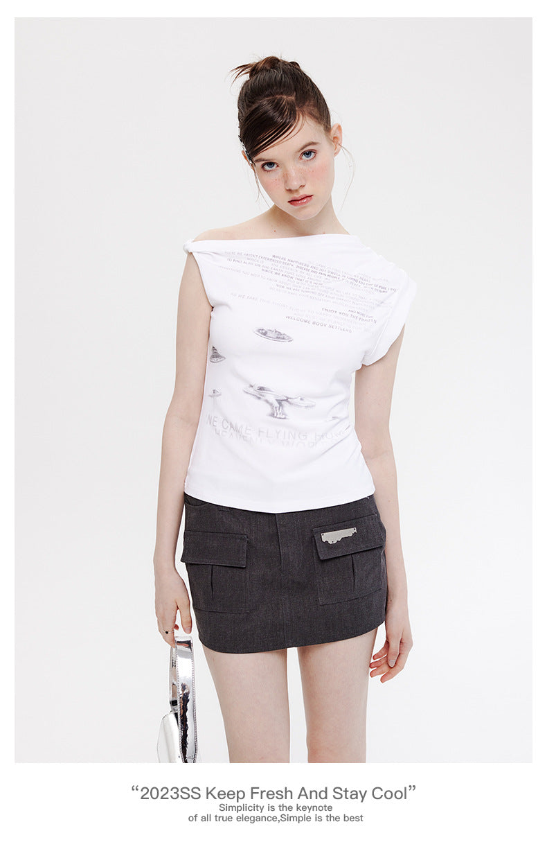 【2color】Boov Landing Sleeveless T-Shirt mry001694