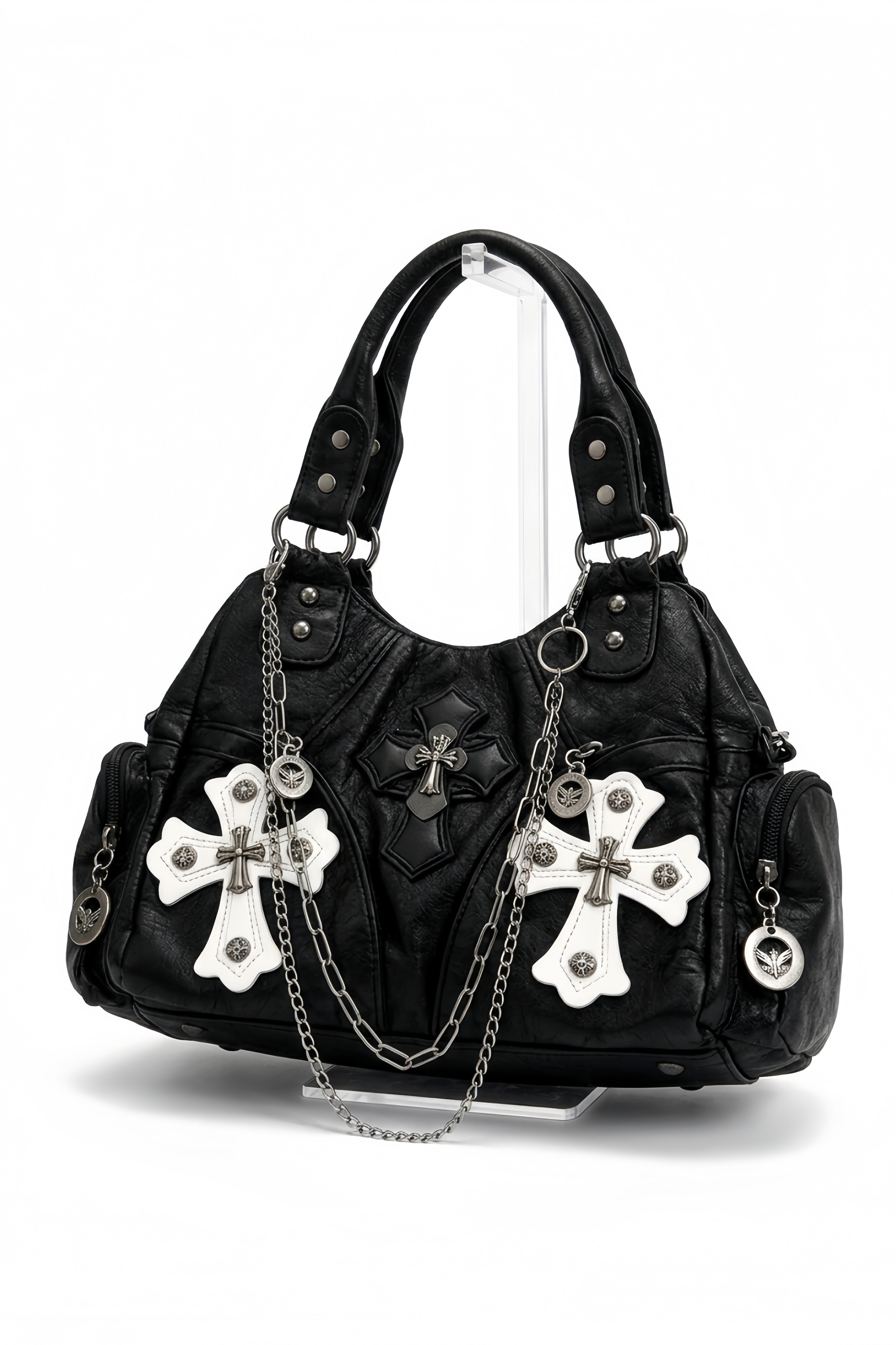 【バッグ】クロスデザインチェーンショルダーバッグ mry002374