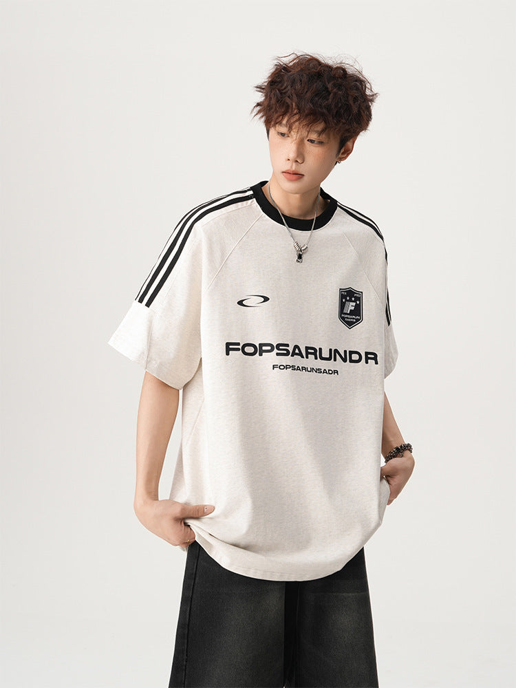 【3color】Fopsarundr Varsity Stripe Jersey T-Shirt mry001710