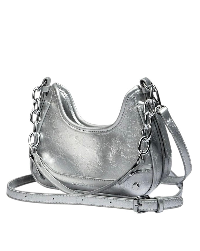 Metallic Chain Mini Shoulder Bag mry002260