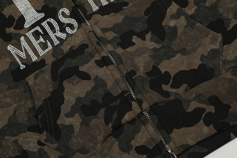 Camo Cozy Fur Jacket mry001638