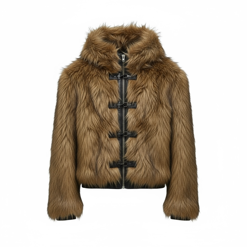 【高品質】フェイクファー フーディジャケット mry001562