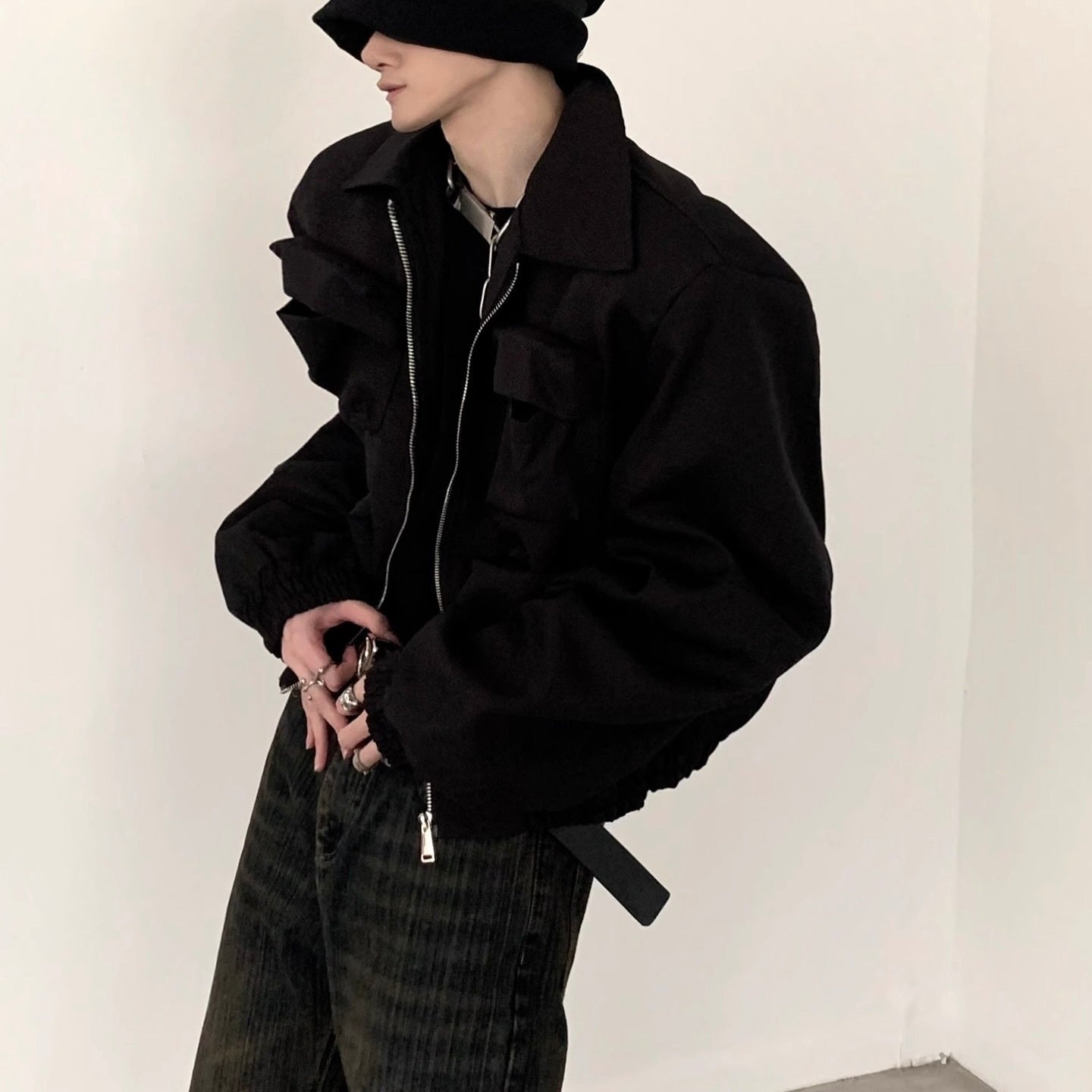 【2color】 Casual Zip-Up Jacket  mry001246