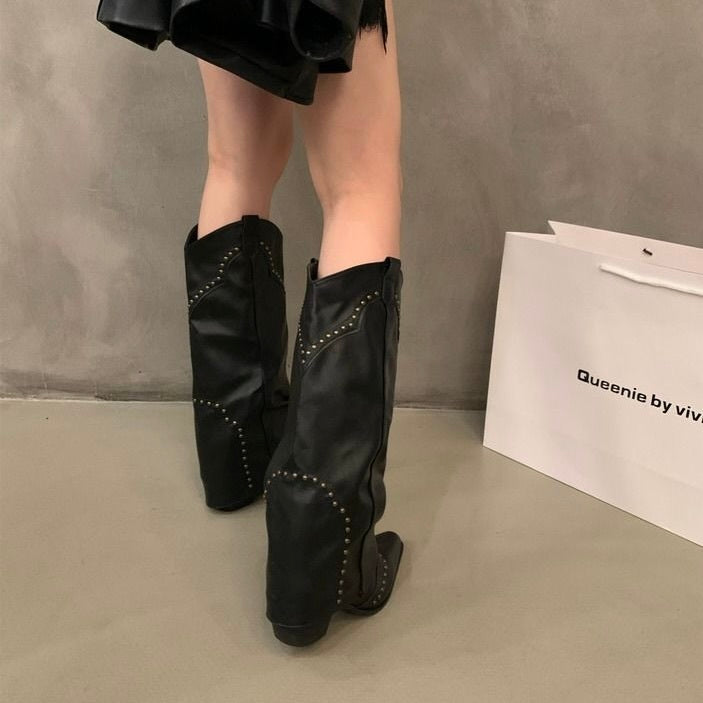 【DOPE GIRL】2カラー展開 ウエスタンブーツ mry001550