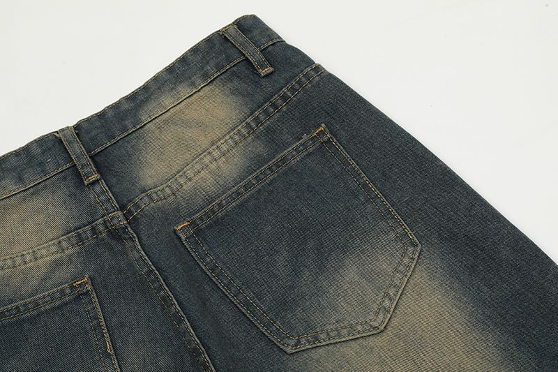 Shadow Strap Wide Denim Pants mry001690