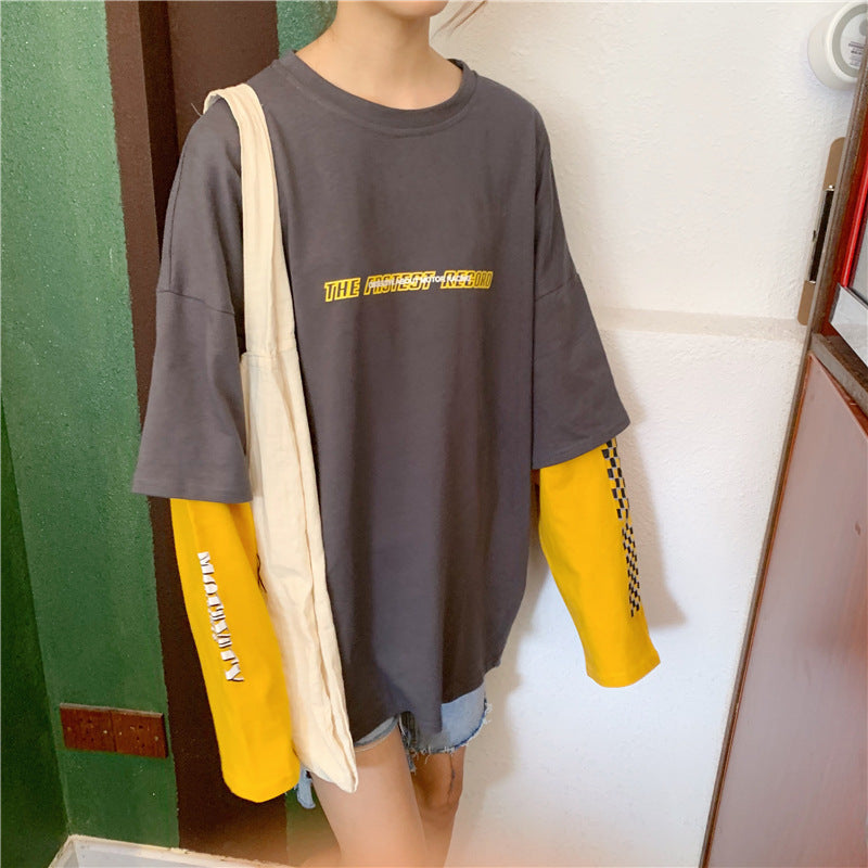 ルーズ　レイヤードTシャツ　mry000140