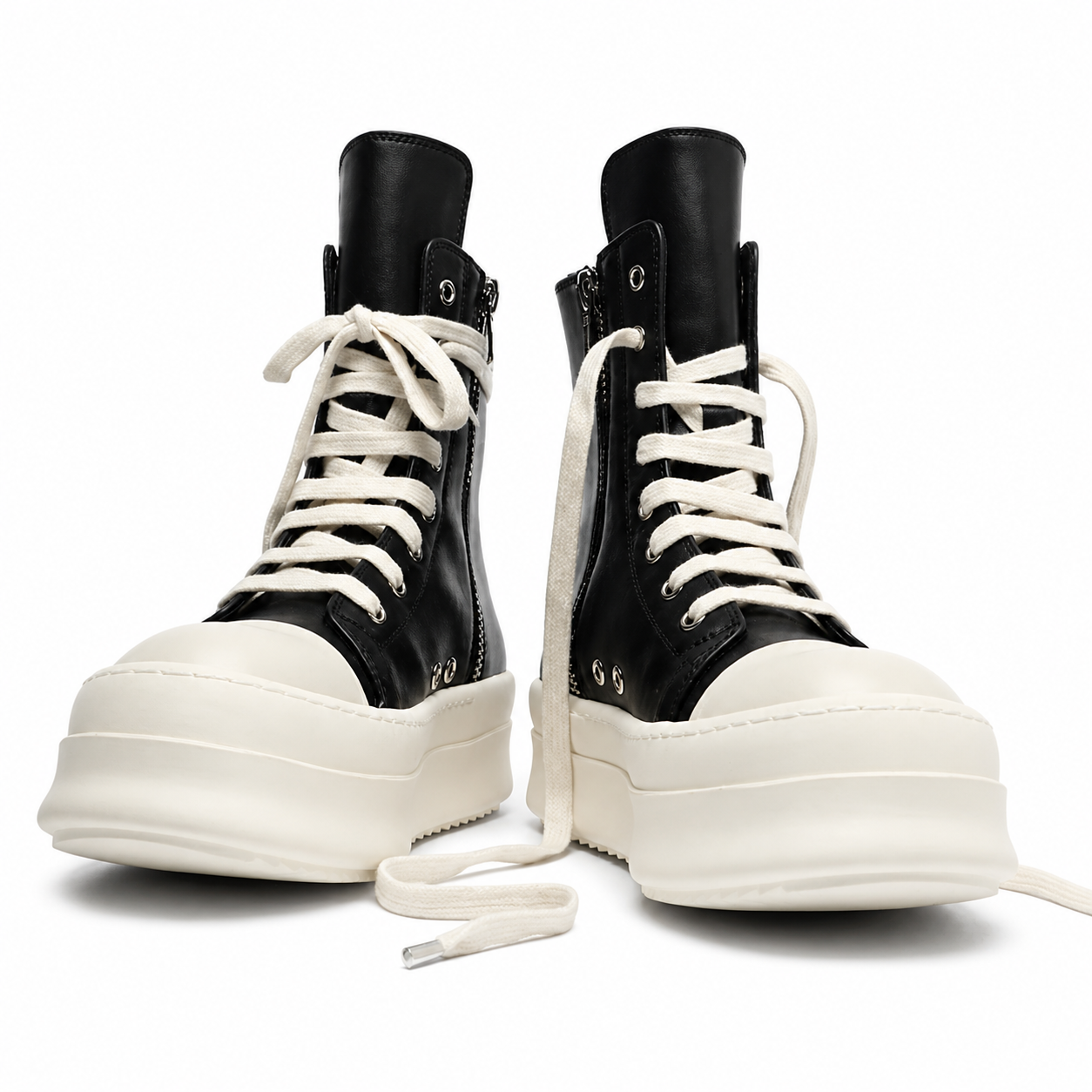 【再入荷】ジッパーマーティン 厚底ブーツ（5cm UP） mry001594