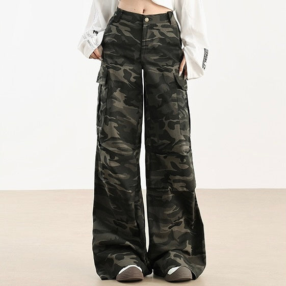 【大流行/Hot Item】Design Military Wide Pants  mry001078