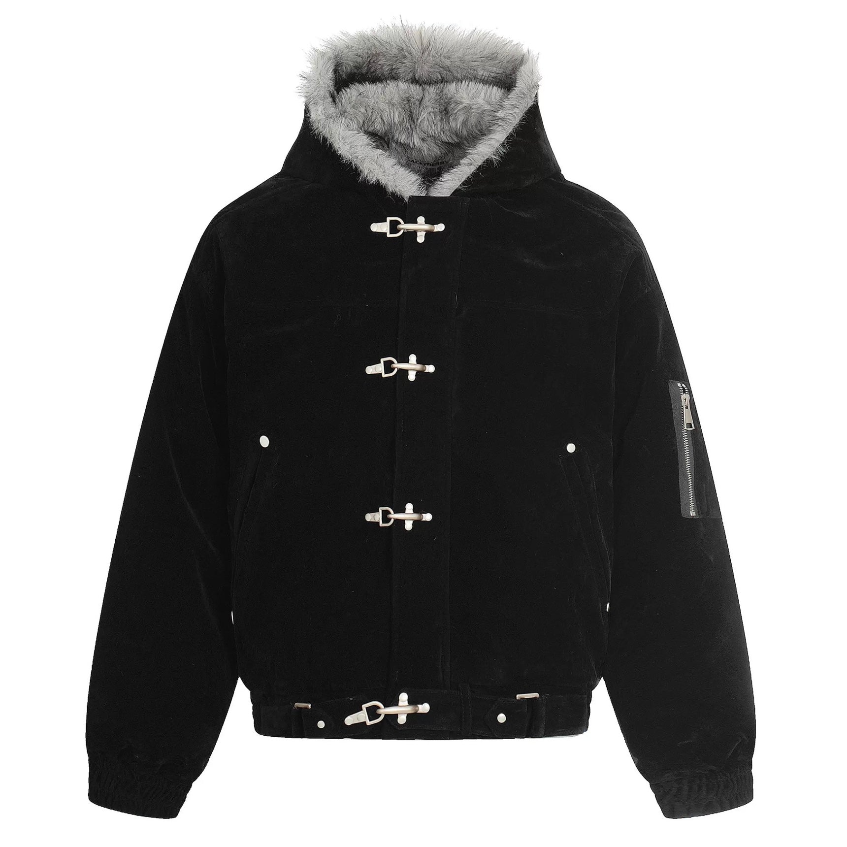 Urban Toggle Fur Hood Jacket mry001991