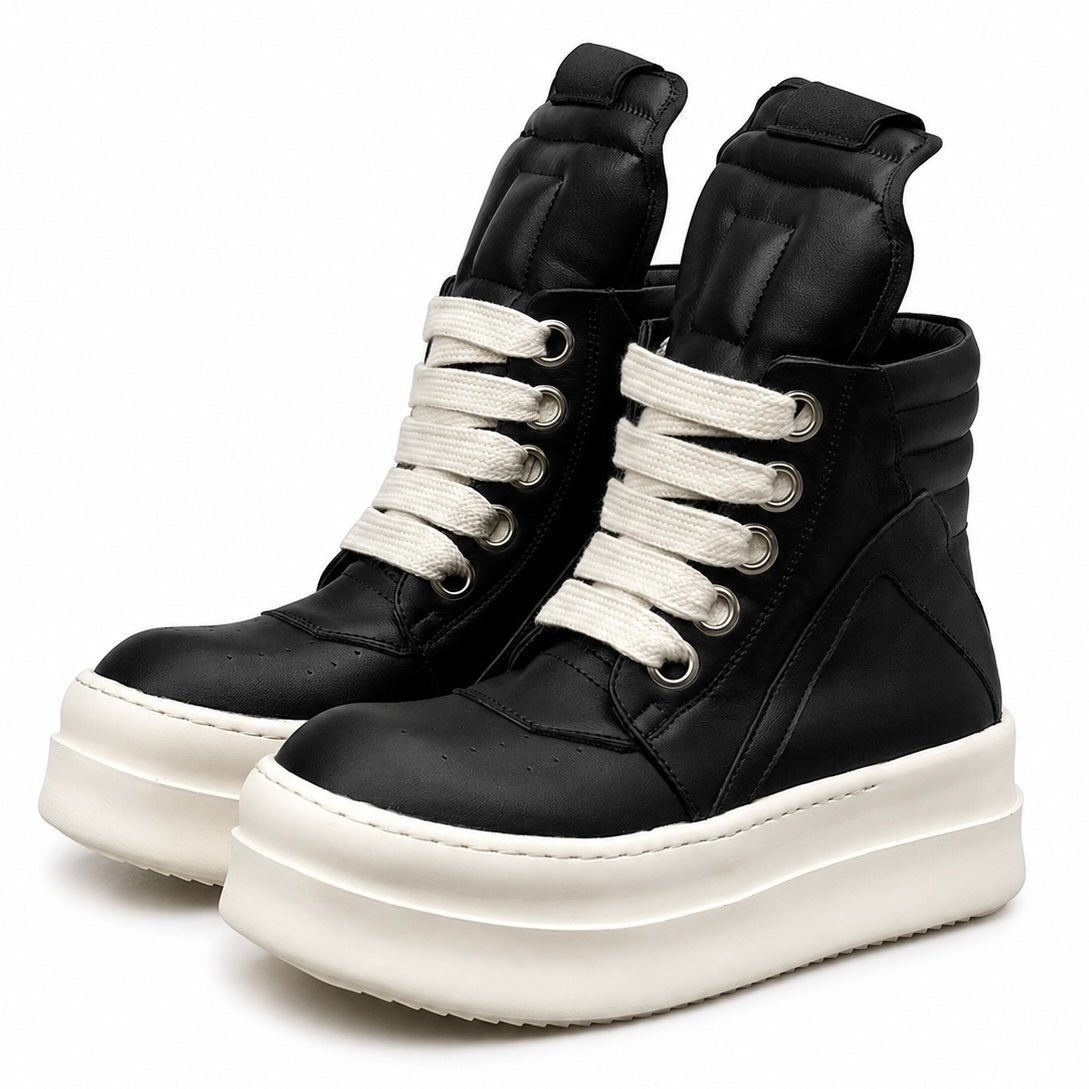 再入荷】ブラックパデッド 厚底ブーツ（6.0cm UP）mry002487