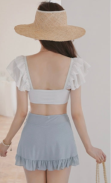 Ruffle Charm High-Waist Bikini Set mry001776