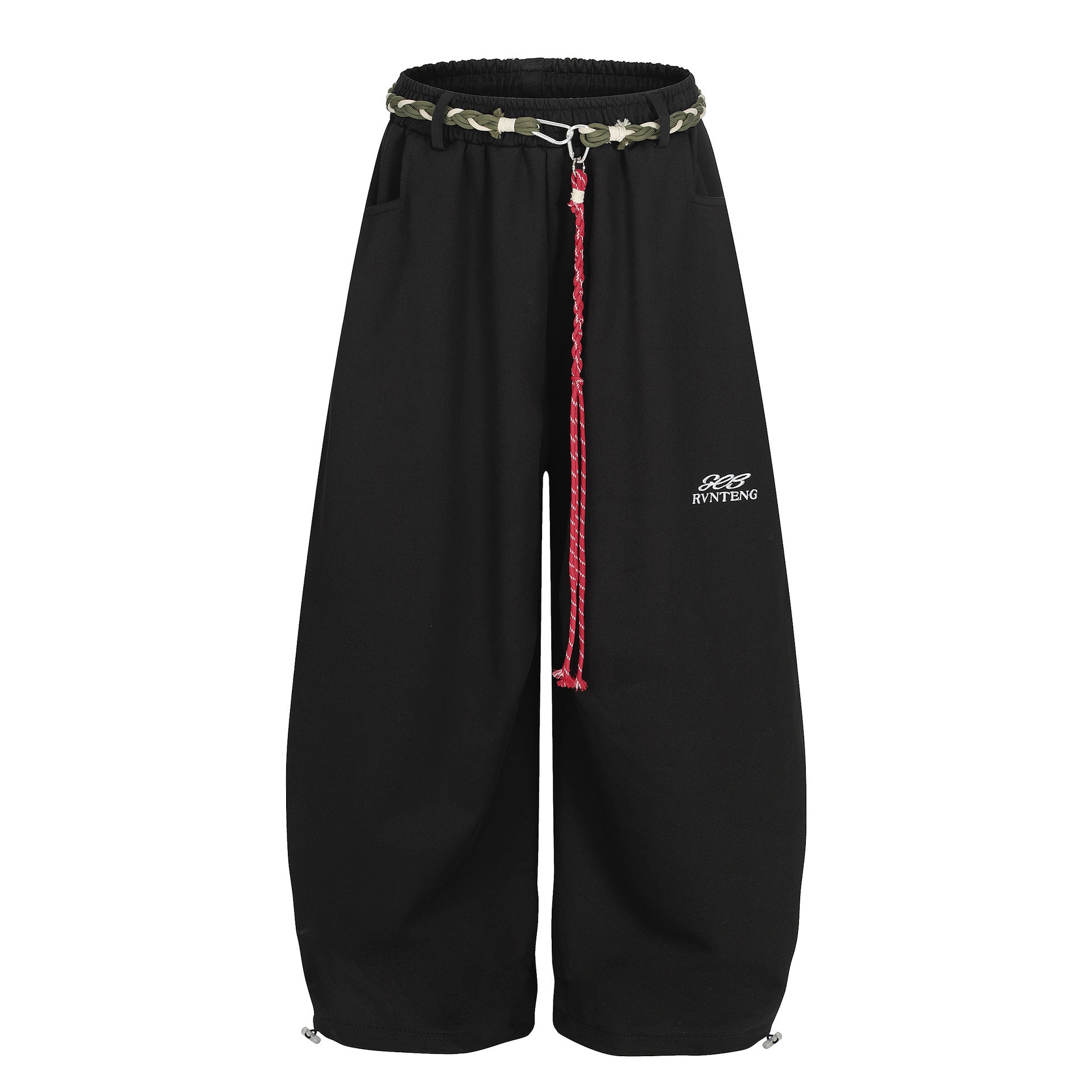 【2color】Belt Rope Wide Leg Sweatpants mry001805
