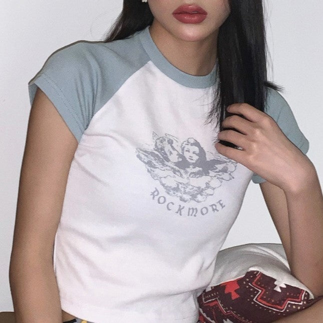 エンジェルTシャツ　ちびT Y2K　mry000043