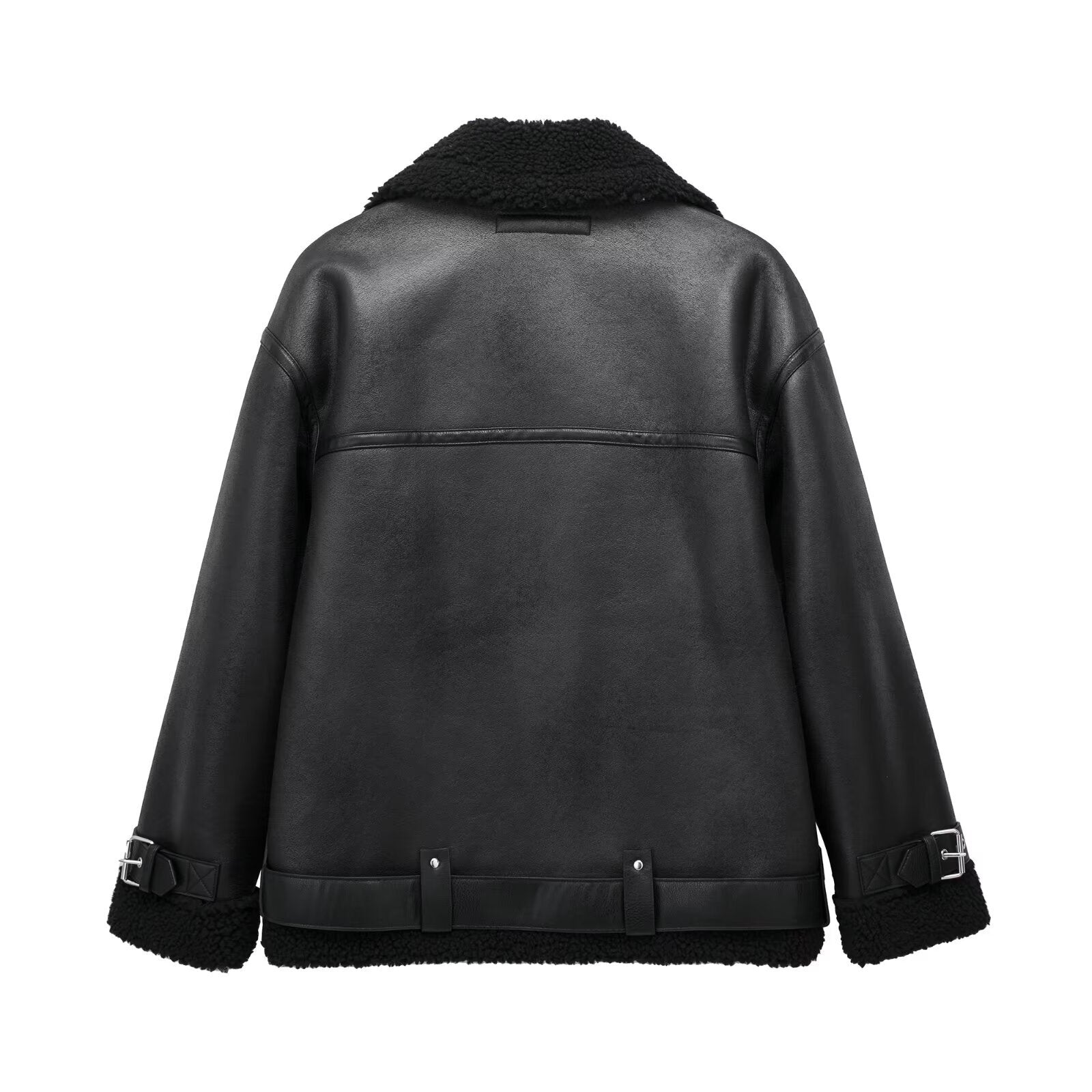 【Black Mamba】ムートンライダースジャケット mry001531