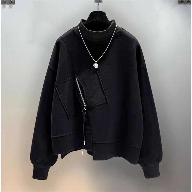 ジッパー　ルーズセーター　mry000359