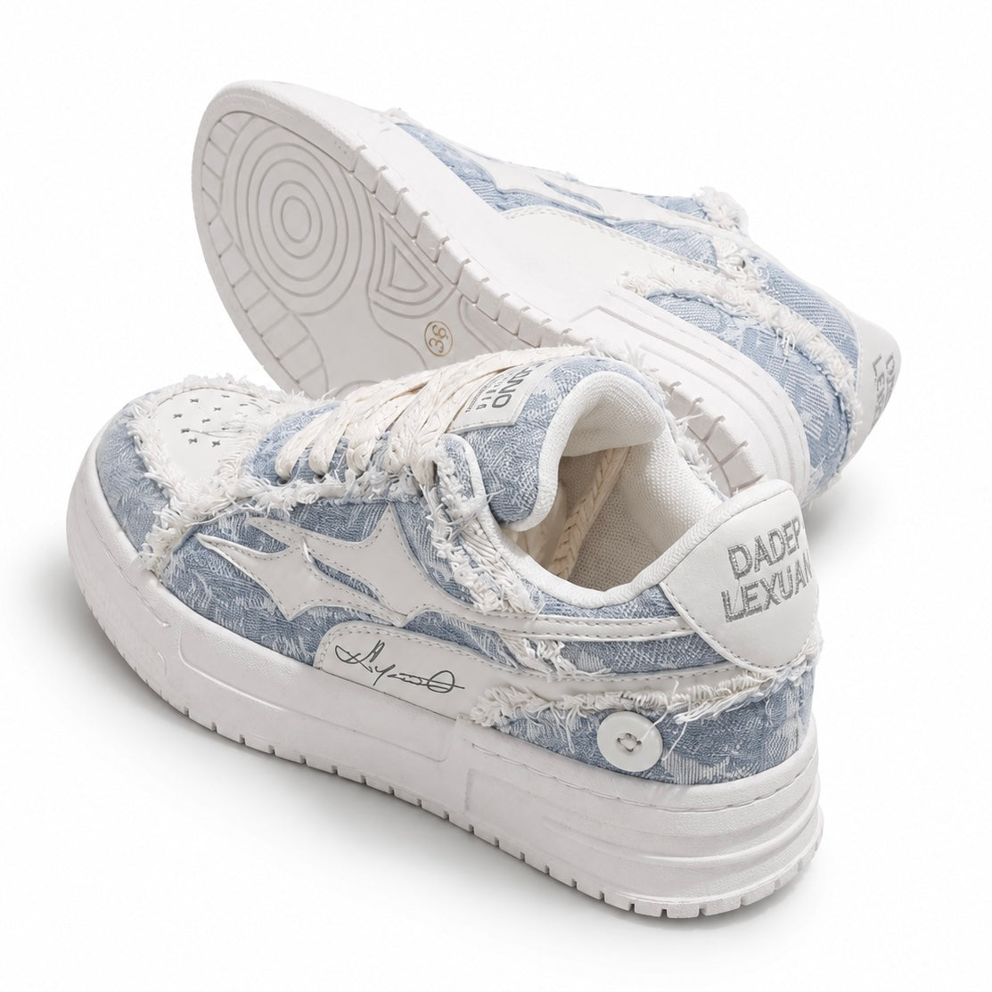 【2color】Ivory Edge Fray Sneakers mry001754