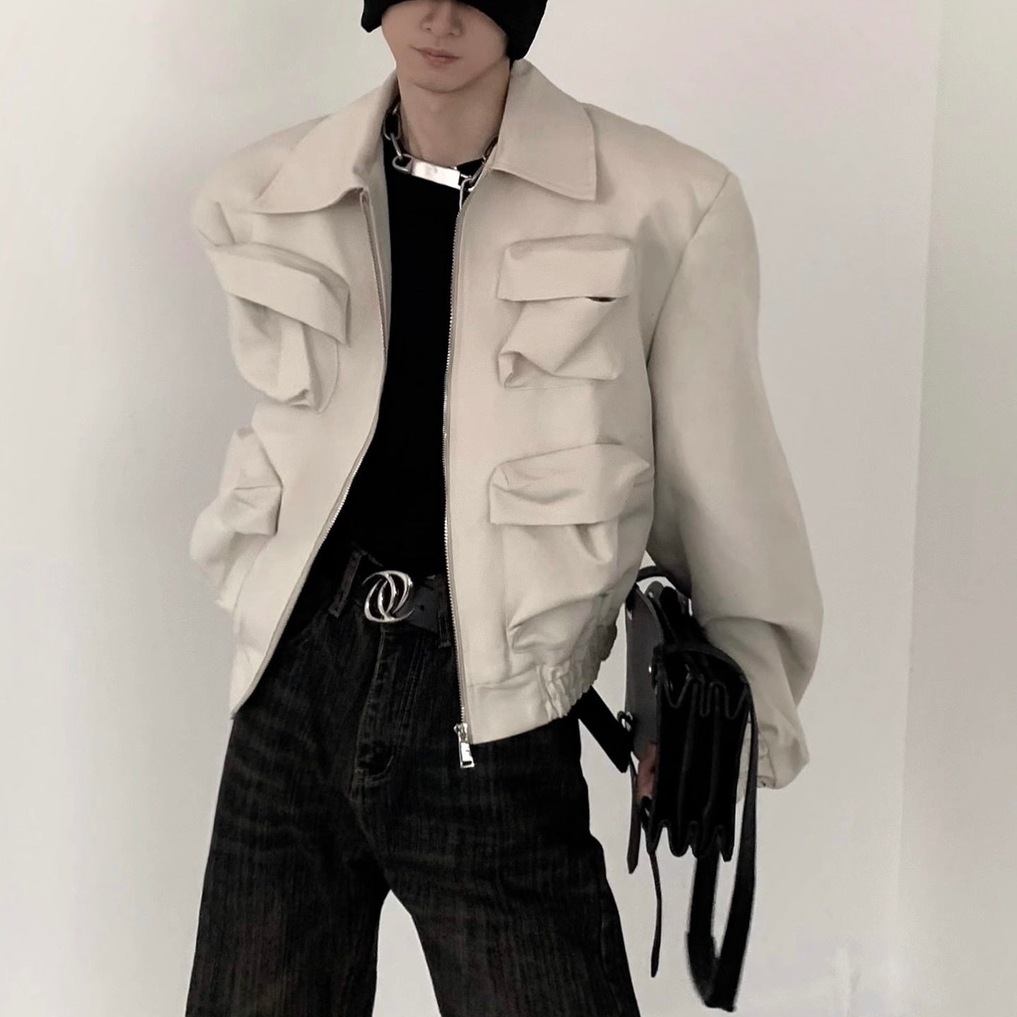 【2color】 Casual Zip-Up Jacket  mry001246