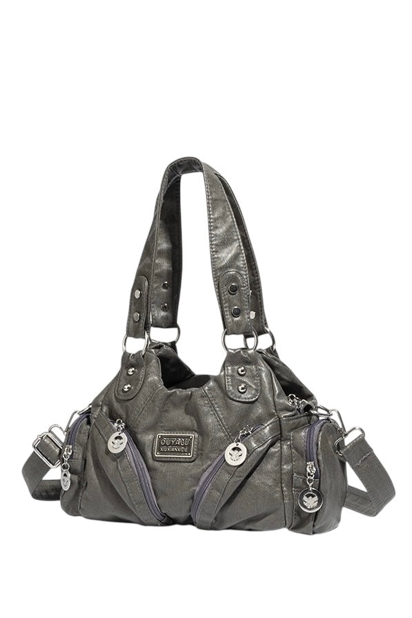 Vintage Grey Multi-Pocket Bag mry002252