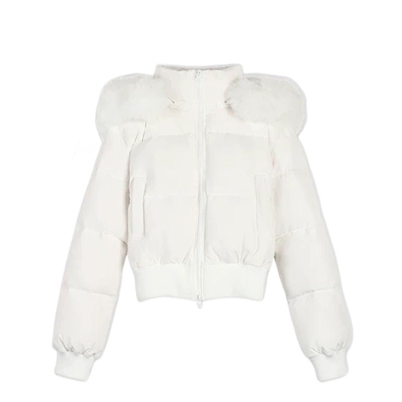 【爆安】Short Puffer Food Fur Jacket mry001966