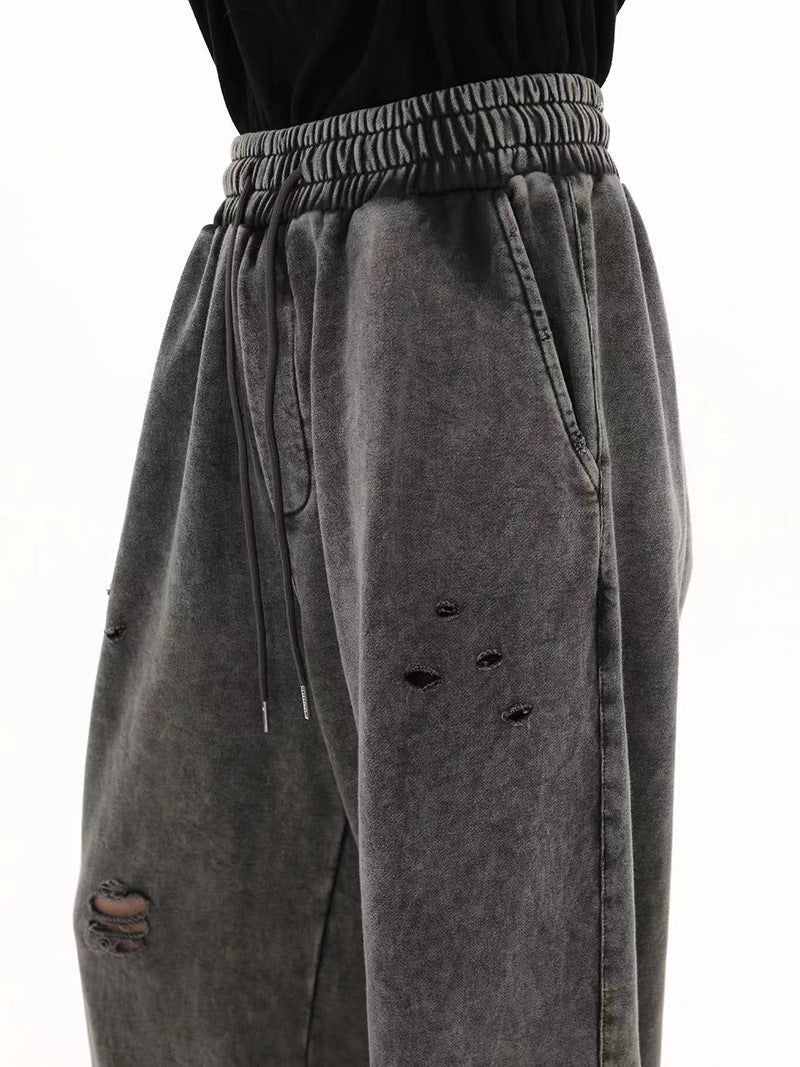 【特別価格/Bottms】washed Damege Pants mry001595