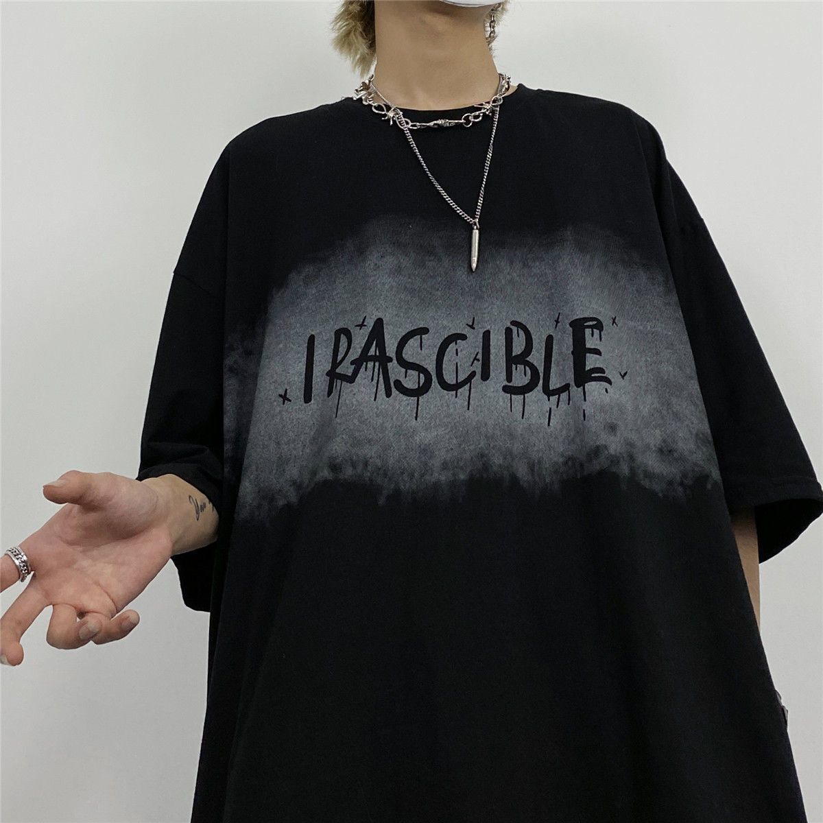 2カラー展開 2023SS アルファベット デザイン 半袖Tシャツ 韓国カジュアル 韓国ストリート　mry000864