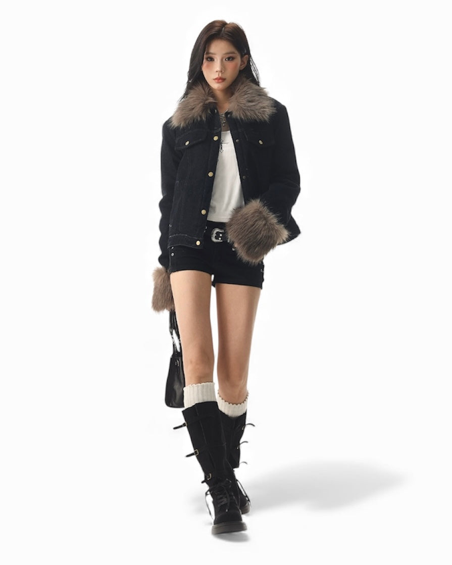 Urban Fur Denim Jacket mry001997