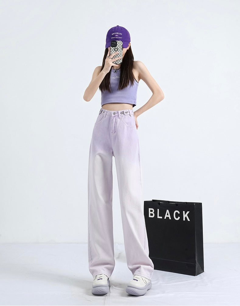 【2color】Gradient Wide-Leg Jeans mry001749