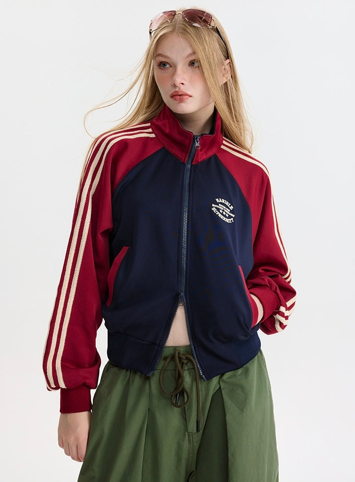 【2color】Elite Striped Track Jacket mry001642