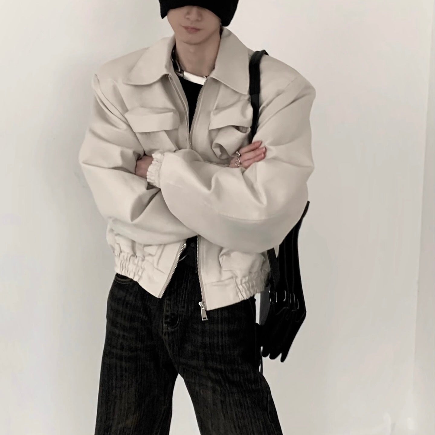 【2color】 Casual Zip-Up Jacket  mry001246