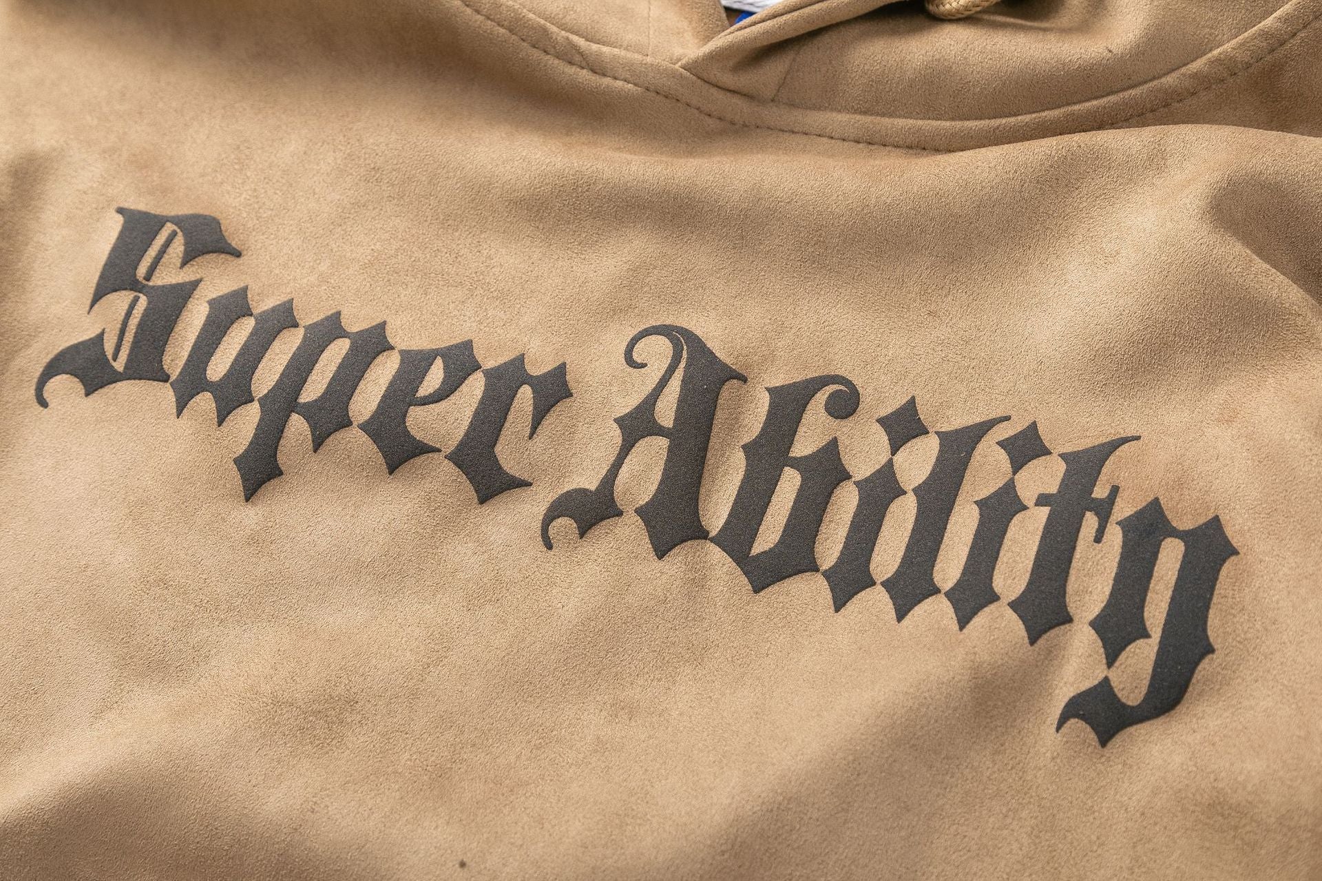 【大人気/2color】American Suede Print Hoodie  mry001001