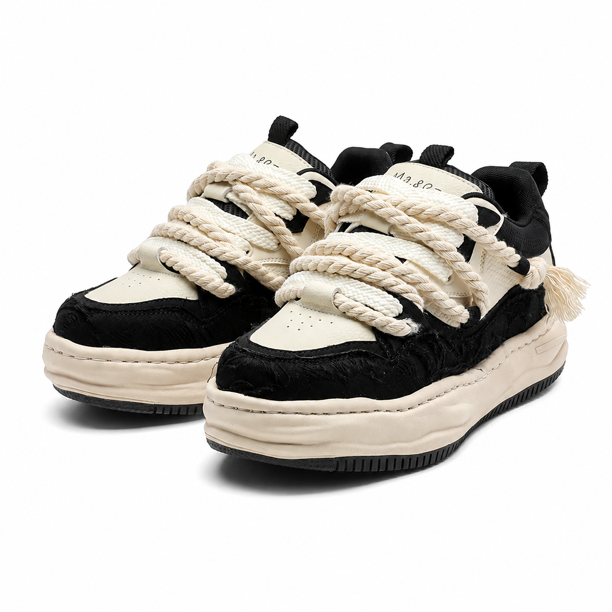 【再入荷】ロープレース厚底スニーカー（7.0cm UP）mry002402