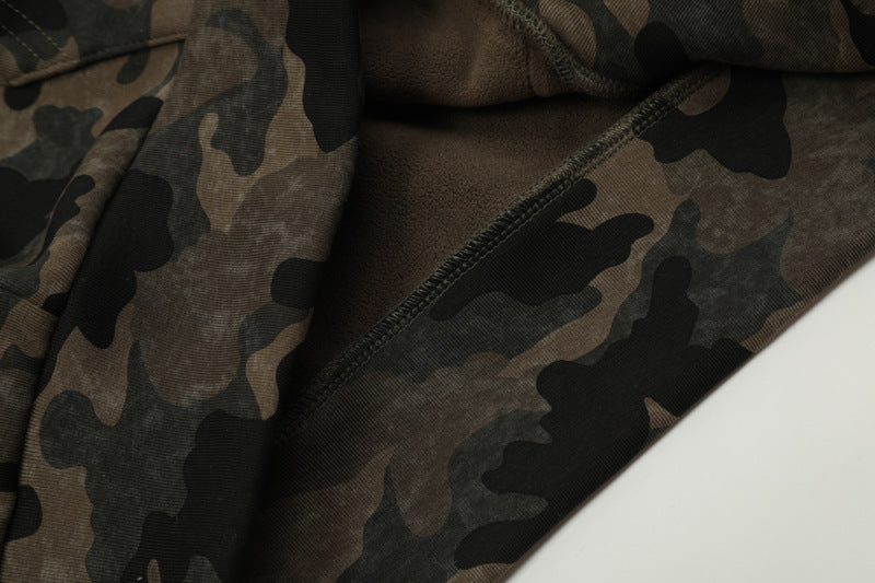 Camo Cozy Fur Jacket mry001638