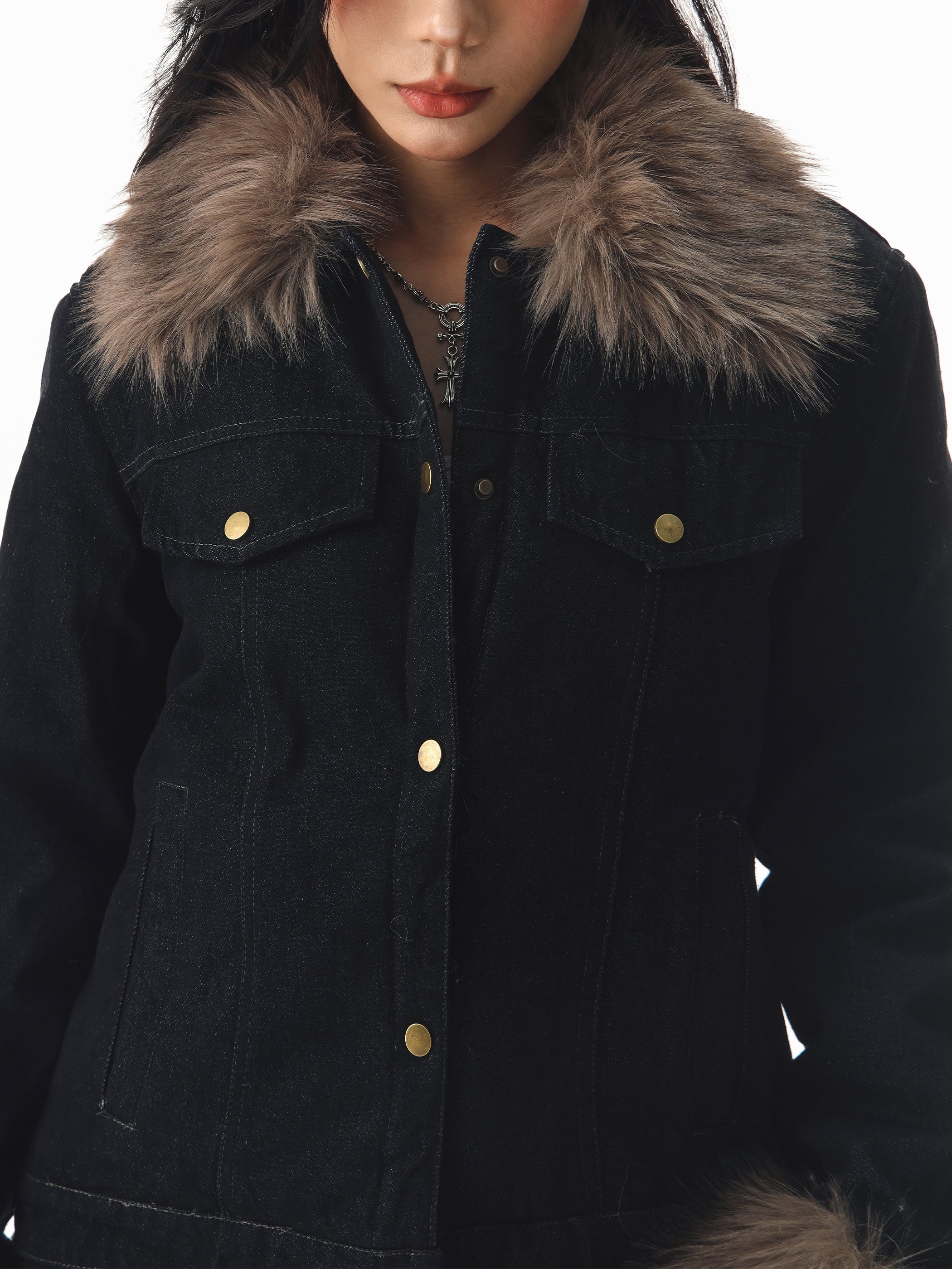 Urban Fur Denim Jacket mry001997