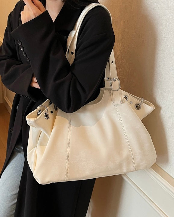 Soft Washed Leather Tote Bag mry002264