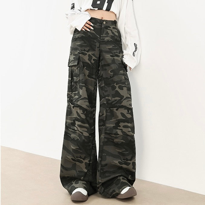 【大流行/Hot Item】Design Military Wide Pants  mry001078