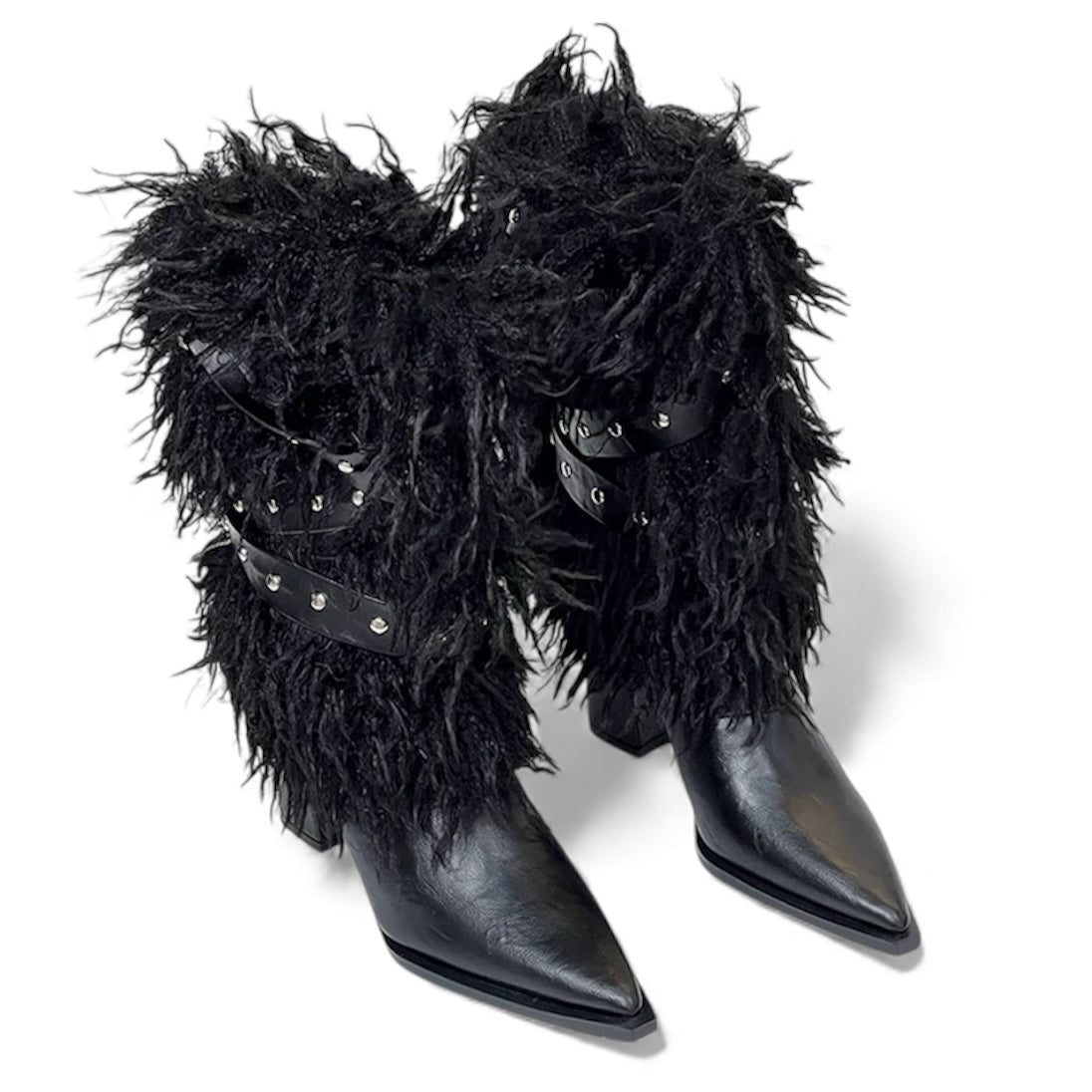 Shaggy Fur Ankle Boots mry002004