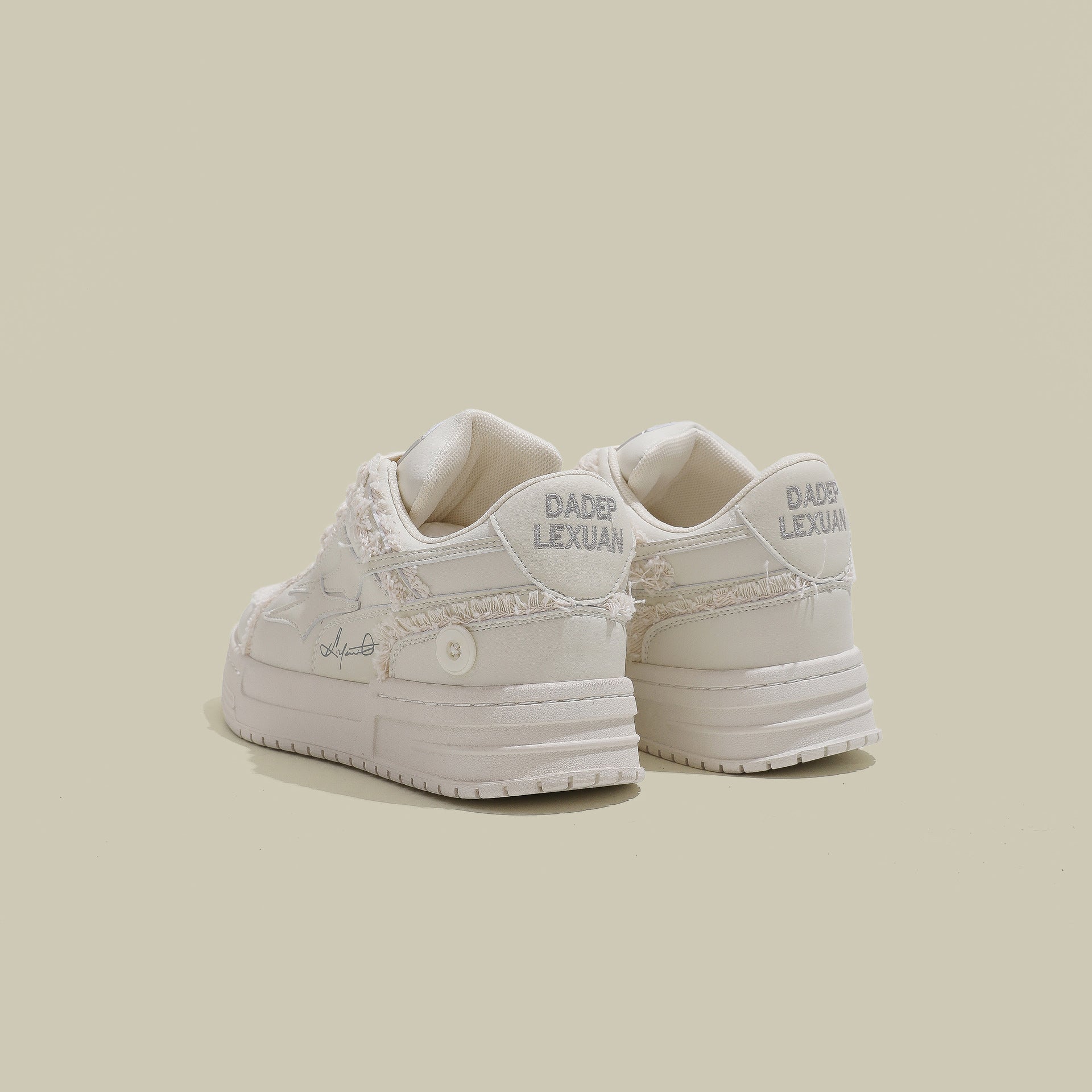 【2color】Ivory Edge Fray Sneakers mry001754